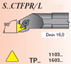 Резцы токарные расточные, тип крепления C